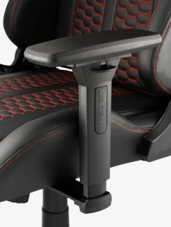 Gamer-stol NIBE sort kunstlæder/rød