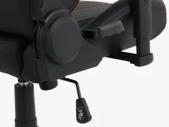 Gamer-stol NIBE sort kunstlæder/rød