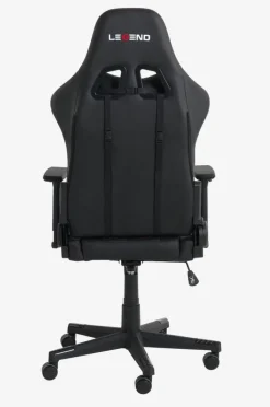 Gamer-stol NIBE sort kunstlæder/rød