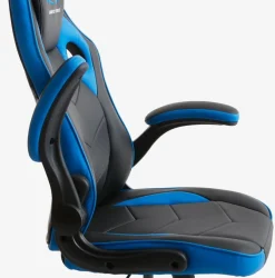 Gamer-stol VOJENS sort/blå kunstlæder/mesh
