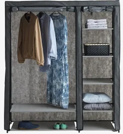 Garderobeskab DAMHUS 149x174 mørkegrå