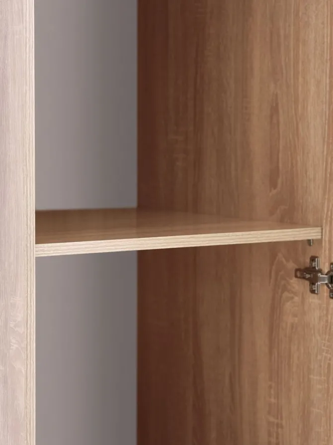 Garderobeskab FANDRUP 50x176 1 låge lys egefarve