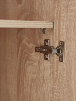 Garderobeskab FANDRUP 50x176 1 låge lys egefarve