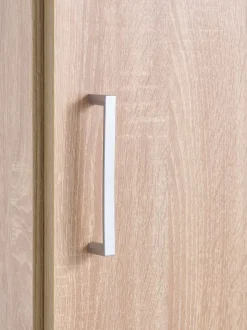 Garderobeskab FANDRUP 50x176 1 låge lys egefarve