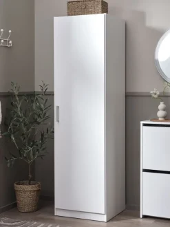 Garderobeskab FANDRUP 50x176 1 låge hvid