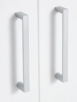 Garderobeskab FANDRUP 97x176 2 låger 3 skuffer hvid