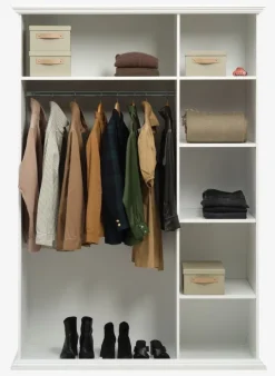 Garderobeskab FREDENSBORG 140x200 hvid