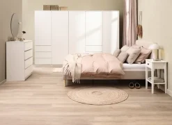 Garderobeskab LIMFJORDEN 120x200 kombi hvid