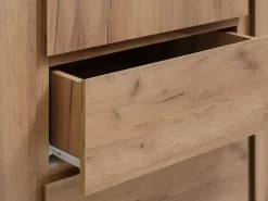 Garderobeskab LIMFJORDEN 180x200 kombi naturlig egefarve