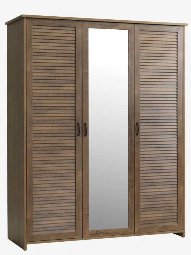 Garderobeskab MANDERUP 166x210 3 låger vild eg farve