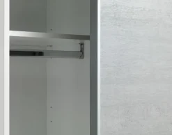 Garderobeskab TARP 202x221 beton/hvid