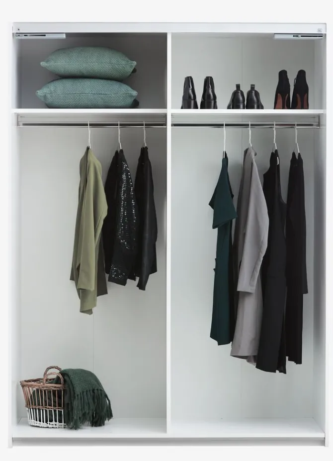 Garderobeskab TARP 151x201 hvid