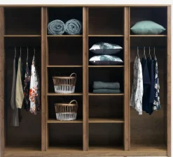 Garderobeskab VEDDE 220x197 m/spejl vild eg