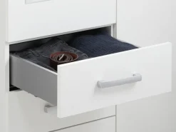 Garderobeskab VELLERUP 151x200 kombi hvid