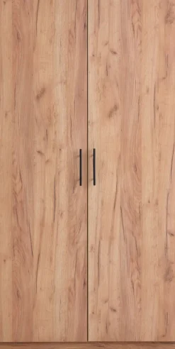 Garderobeskab VIBY 101x200 2 låger egefarve natur