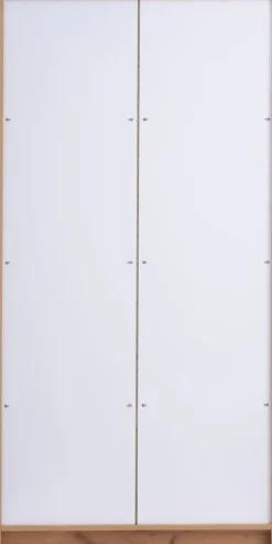 Garderobeskab VIBY 101x200 2 låger egefarve natur