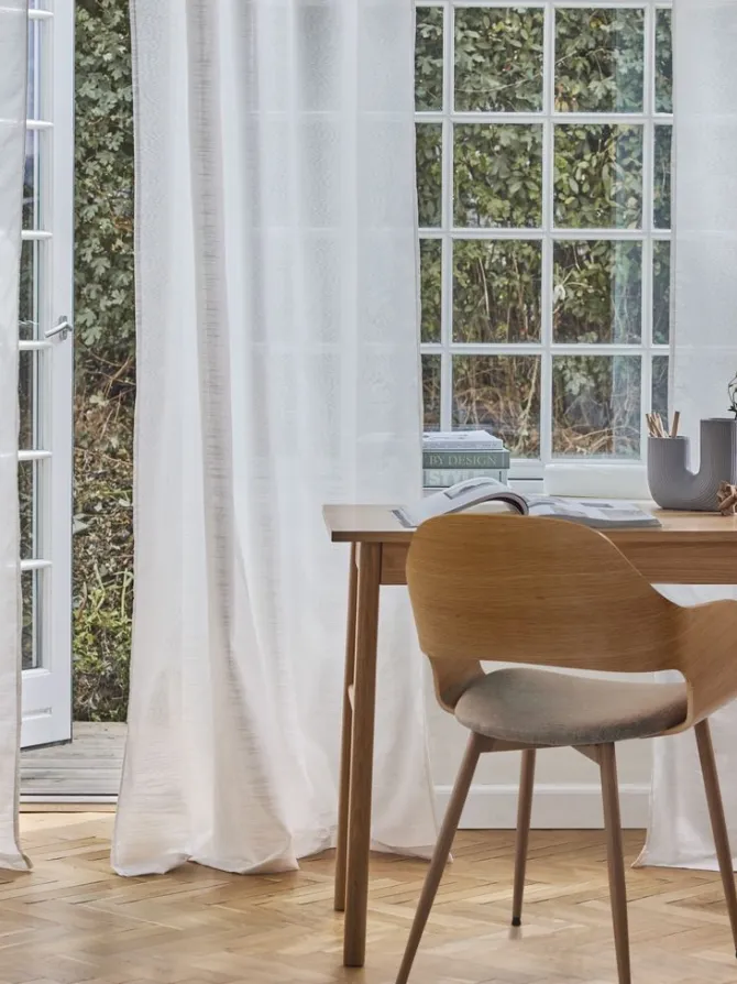 Gardin ABRAUR 1x140x300 råhvid