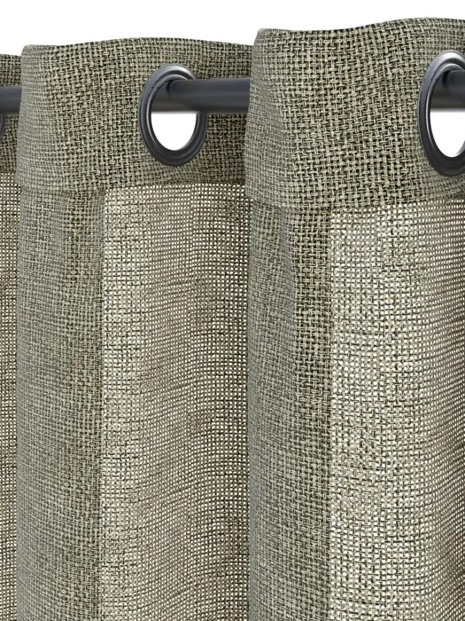 Gardin ANHOLT 1x140x300 støvet grøn