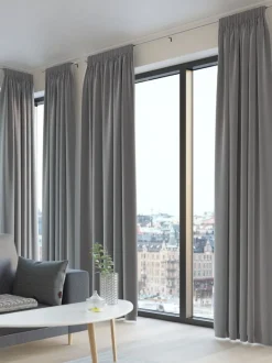 Gardin AUSTRA 1x140x300 velour grå