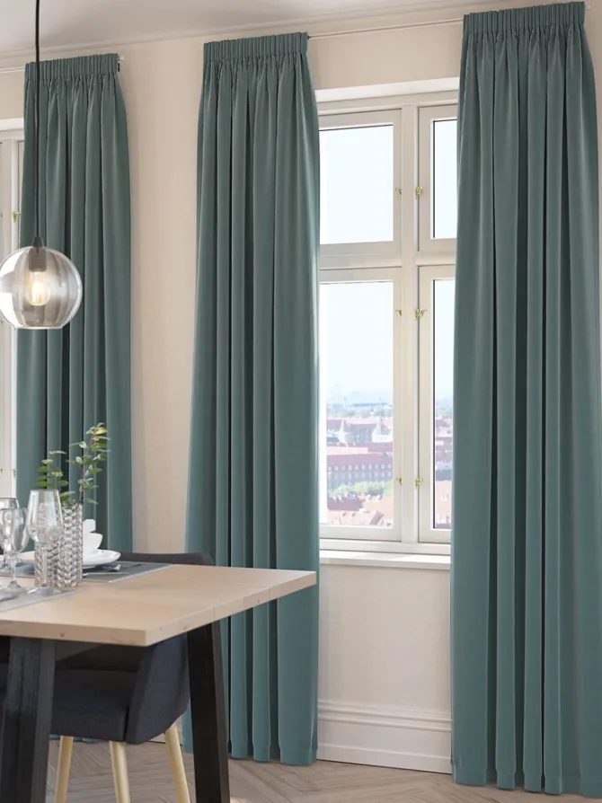 Gardin AUSTRA 1x140x300 velour grøn