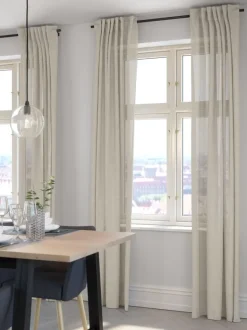 Gardin BOLMEN 1x140x300 rynkeeffekt varm grå