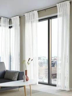 Gardin BOREN 1x140x245 råhvid