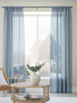 Gardin GOLTA 1x140x245 støvet blå