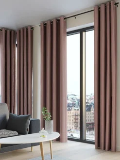 Gardin TOTAK 1x140x300 fløjl rosa