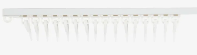 Gardinskinne FIXI 250cm (2x125) hvid