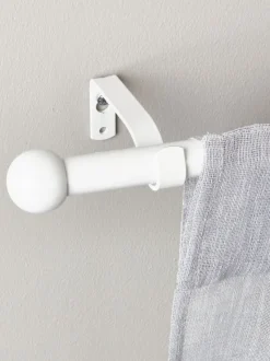 Gardinstang MALAGA 19mm 90-160cm hvid