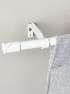 Gardinstang RIMINI 19mm 90-160cm hvid