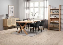 GRIBSKOV L230 bord eg + 4 ADSLEV stole antracit