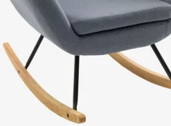 Gyngestol NEBEL lyseblåt stof