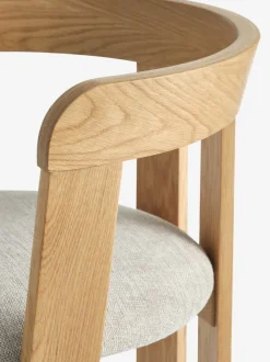 HARESKOV Ø129 bord eg + 4 BOVRUP stole eg/beige