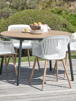 Havebord TAGEHOLM Ø118xL118/168 natur