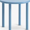 Hjørnebord BOLBRO Ø45 lyseblå