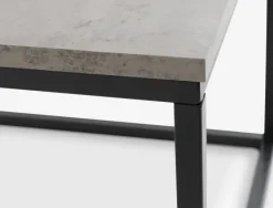 Hjørnebord DOKKEDAL 60x60 betonfarve