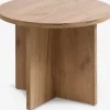 Hjørnebord KALVEHAVE Ø55 egefarve