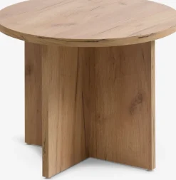 Hjørnebord KALVEHAVE Ø55 egefarve