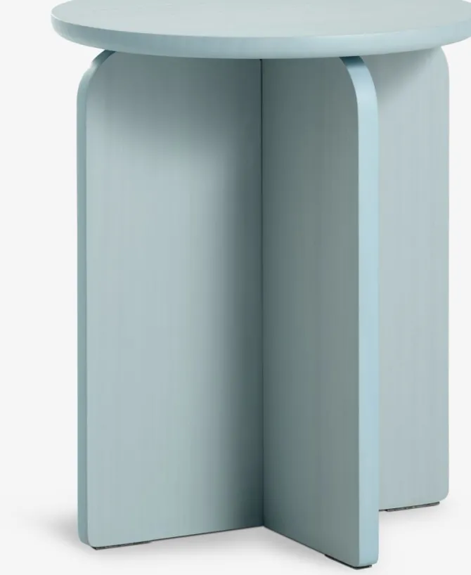 Hjørnebord LYNGE Ø35 lyseblå