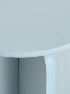 Hjørnebord LYNGE Ø35 lyseblå