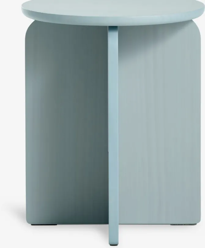 Hjørnebord LYNGE Ø35 lyseblå