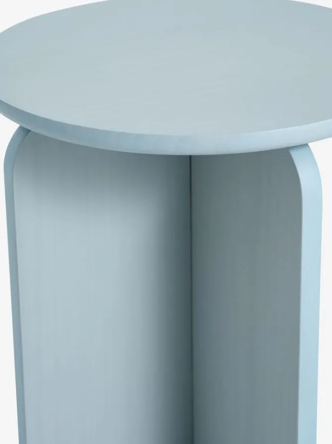 Hjørnebord LYNGE Ø35 lyseblå