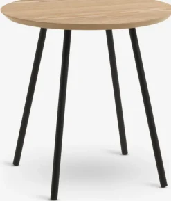 Hjørnebord NYBO Ø40 egefarve/sort