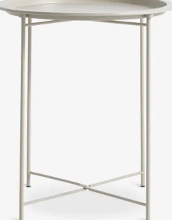 Hjørnebord RANDERUP Ø47 lys sand