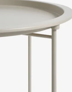 Hjørnebord RANDERUP Ø47 lys sand