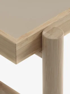 Hjørnebord STIGE 46×50 creme/natur