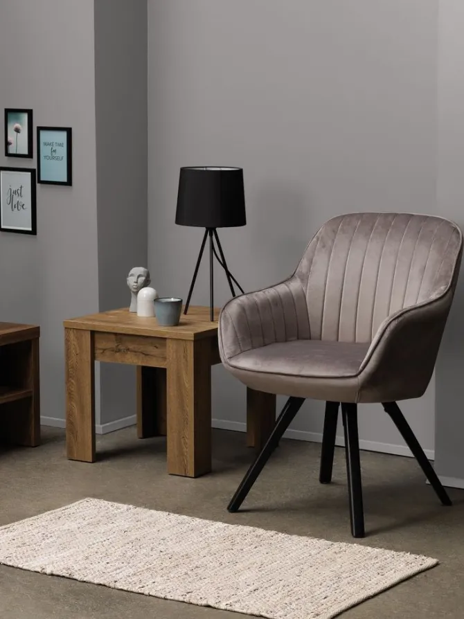 Hjørnebord VEDDE 50x50 vild eg