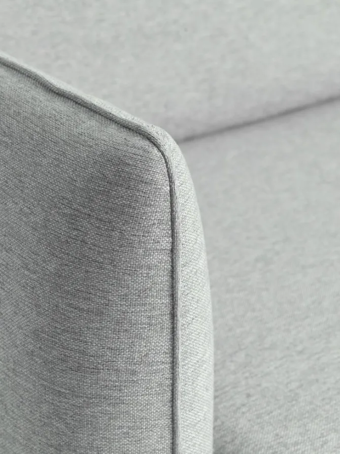 Hjørnesofa AARHUS venstrevendt lysegråt stof