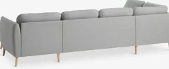 Hjørnesofa AARHUS venstrevendt lysegråt stof